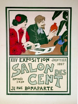 Salon des Cent vintage affiche